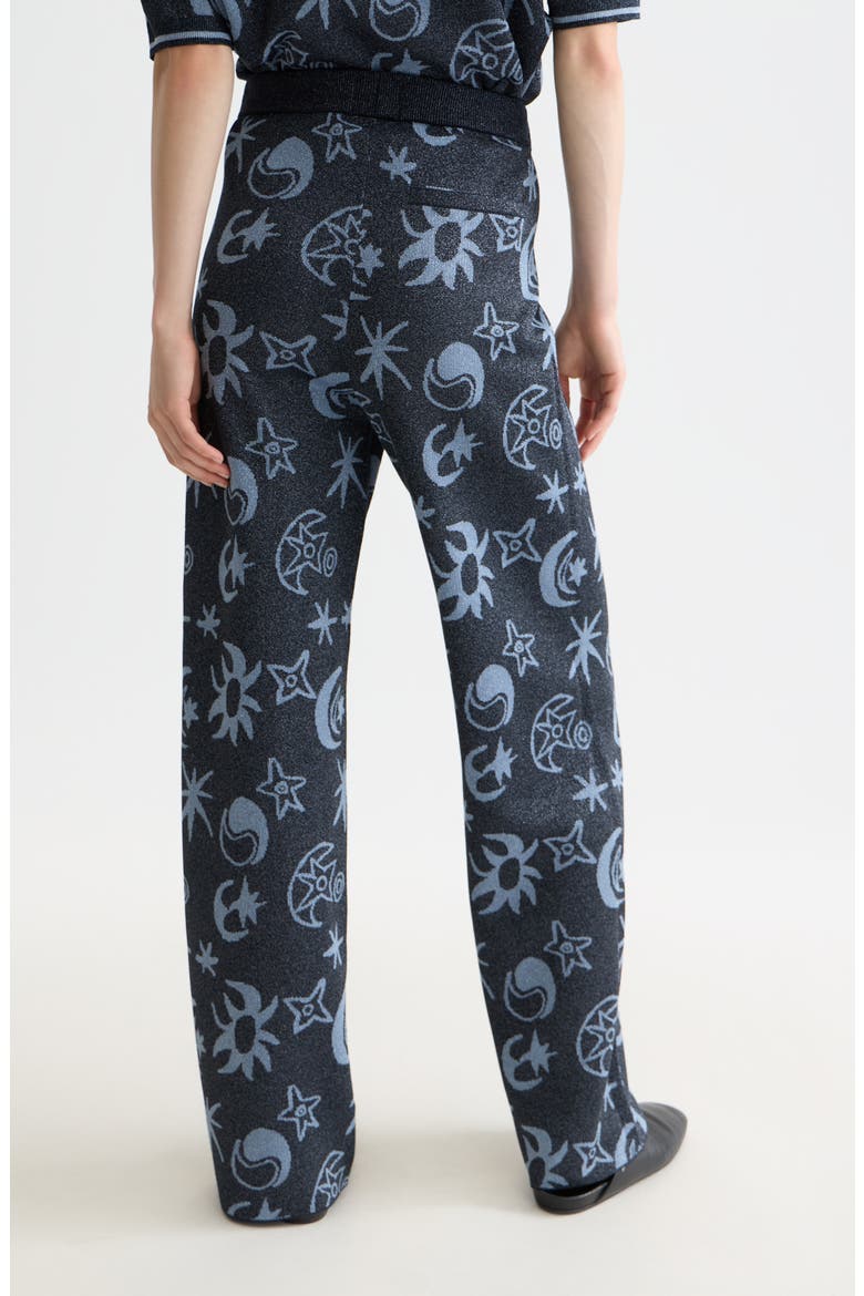 Metallic Jacquard Pants, Alternate, color, COSMIC SKY SPACED CARBON