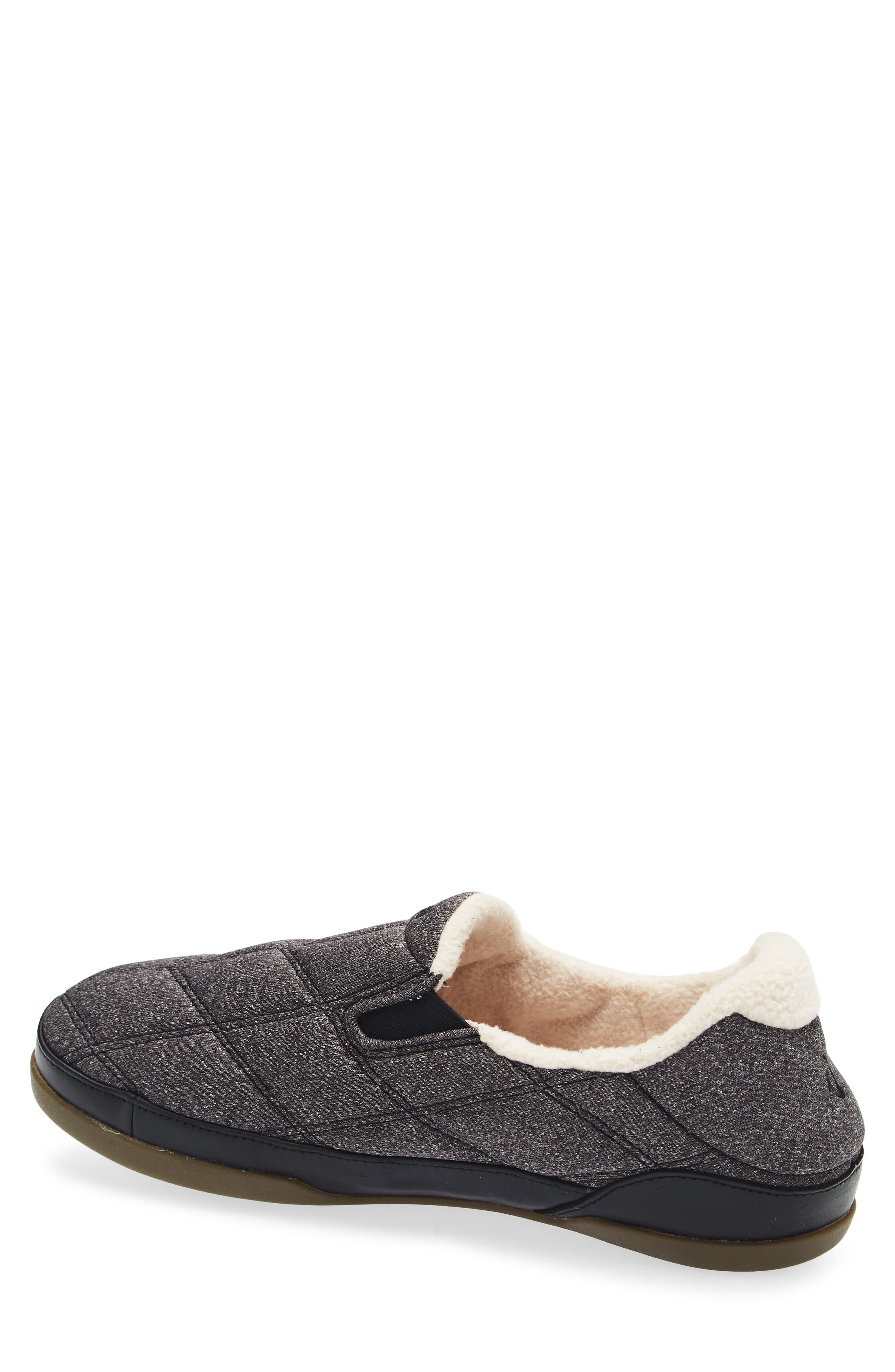 OluKai Puku'i Quilted Slipper, Alternate, color, Dark Shadow / Lava Rock