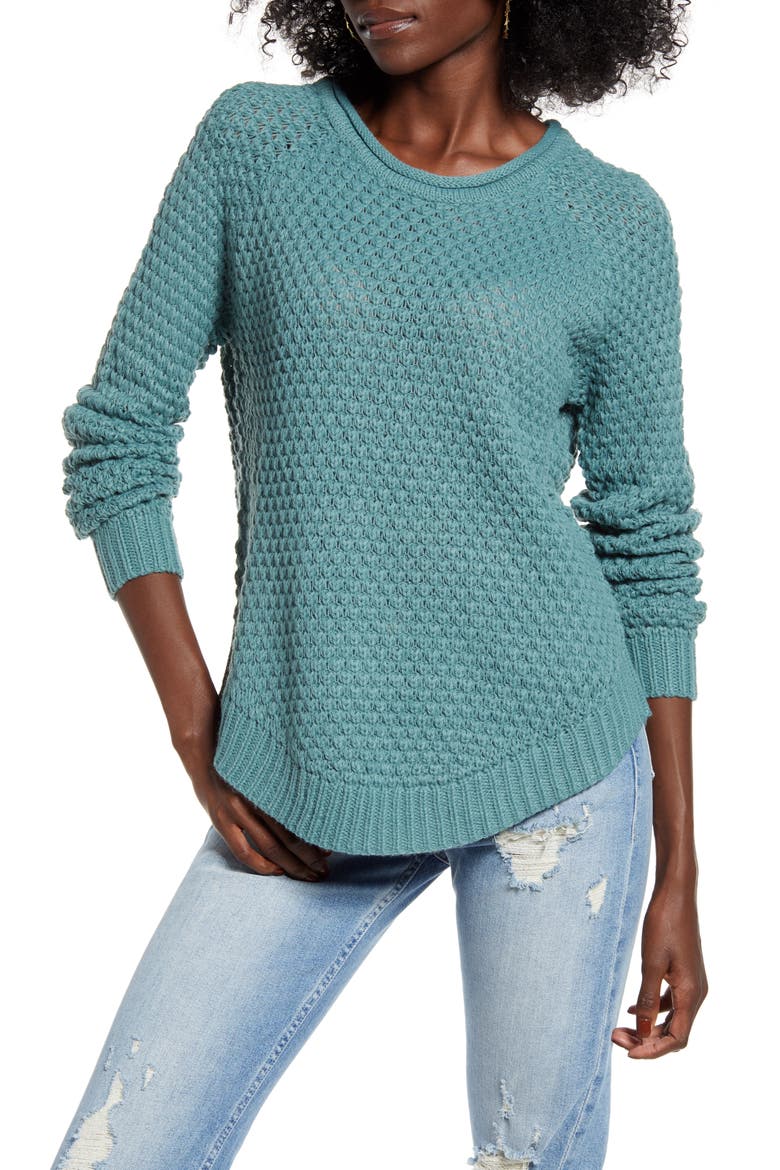 Esme Surf Roll-Neck Sweater, Main, color, NORTH ATLANTIC