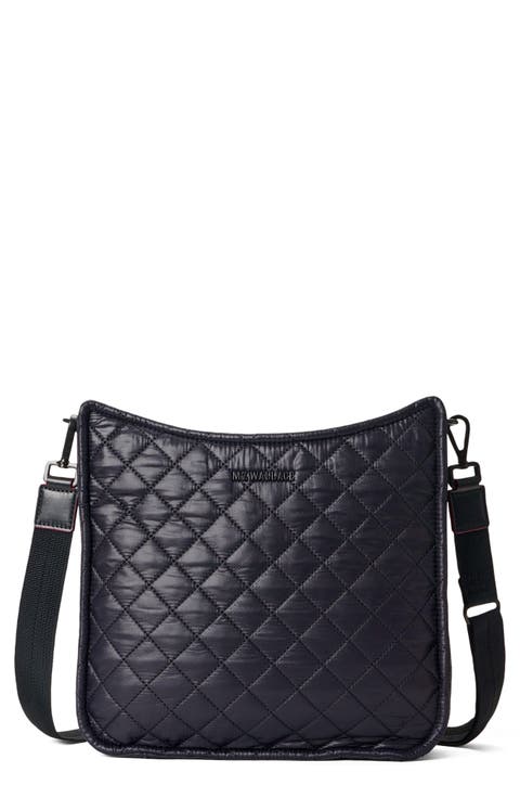 Box Quilted Nylon Crossbody Bag