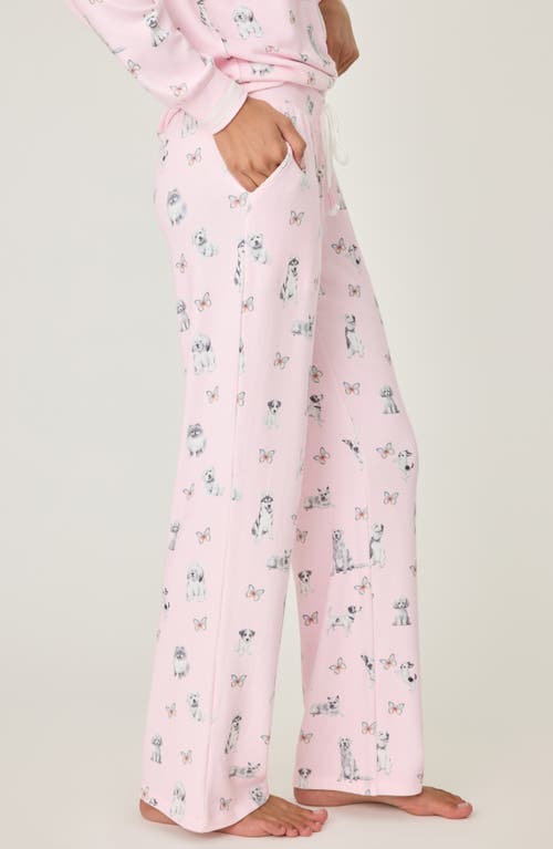 Shop Pj Salvage Butterfly Pajama Pants In Pink Tint