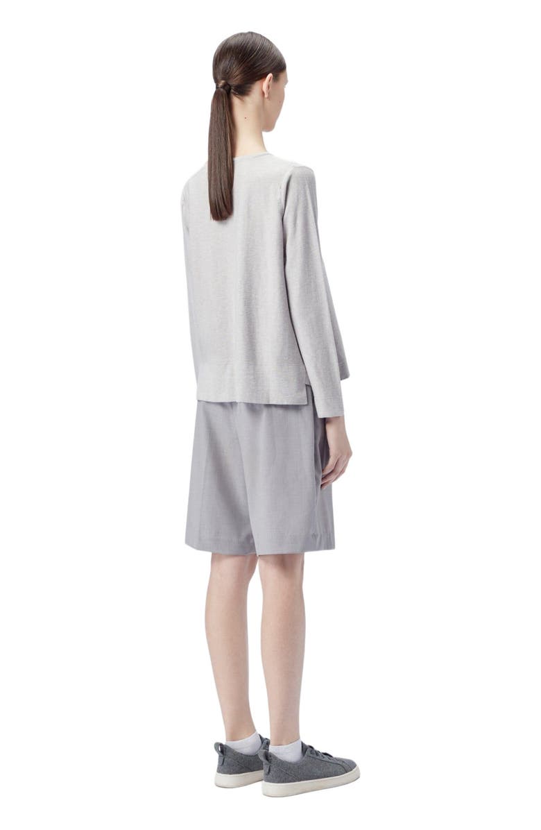 GOBI Mongolian Cashmere Boatneck Cotton Silk Cashmere Blend Sweater, Alternate, color, Wind Chime