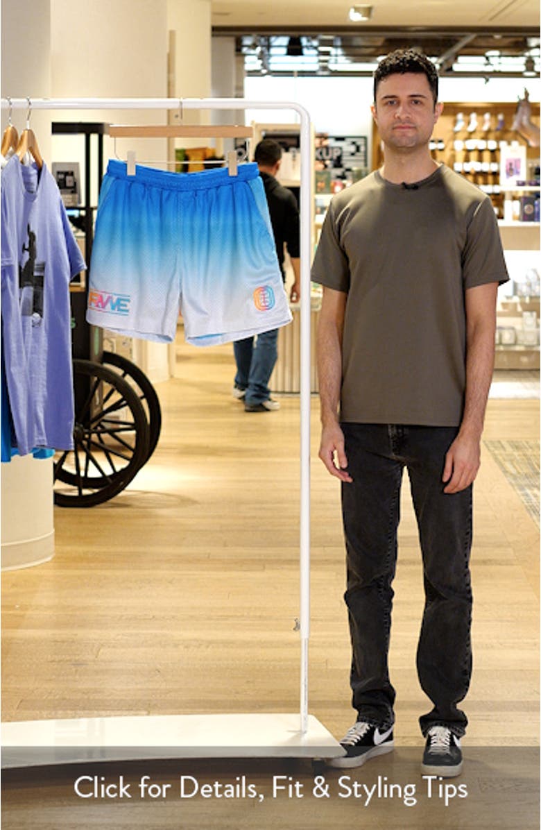 Elite RWE Ombré Mesh Basketball Shorts, sales video thumbnail