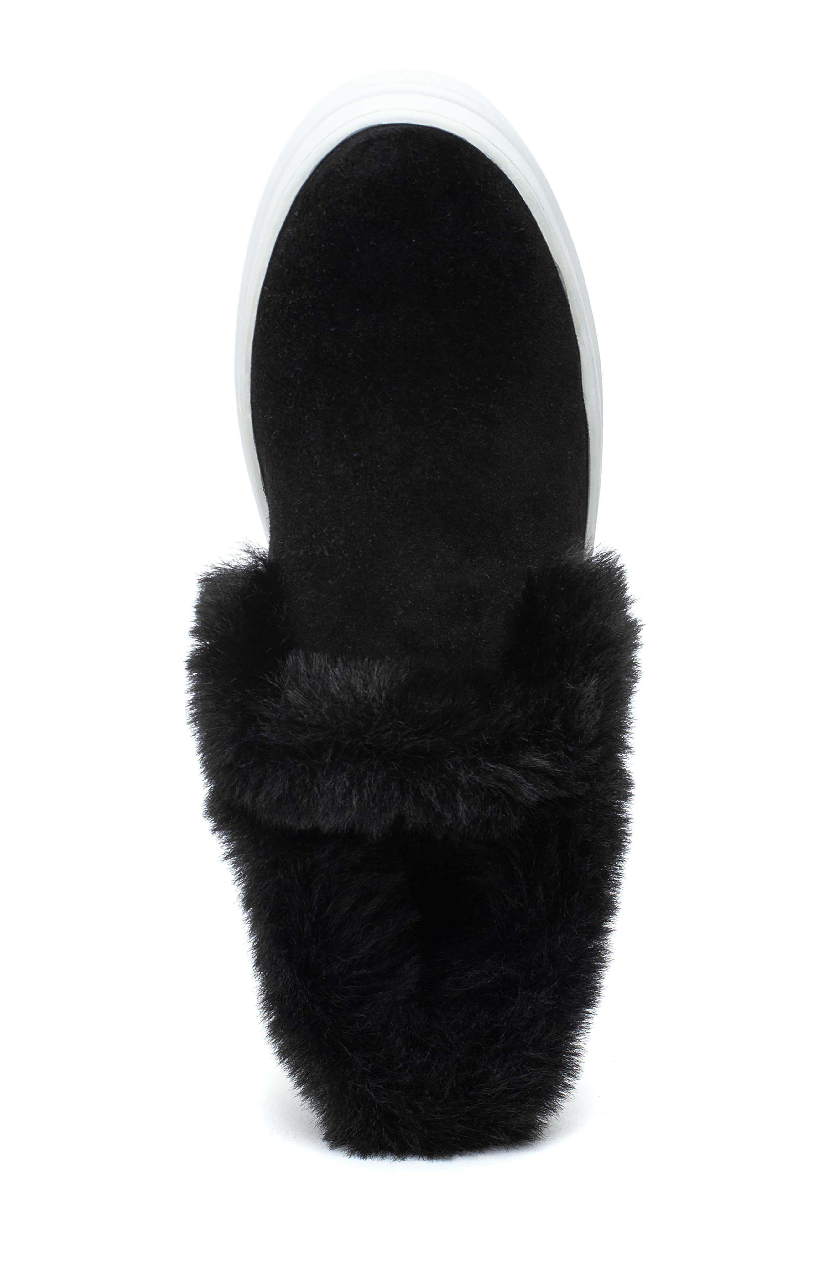 JSlides Neel Faux Fur Platform Sneaker, Alternate, color, 