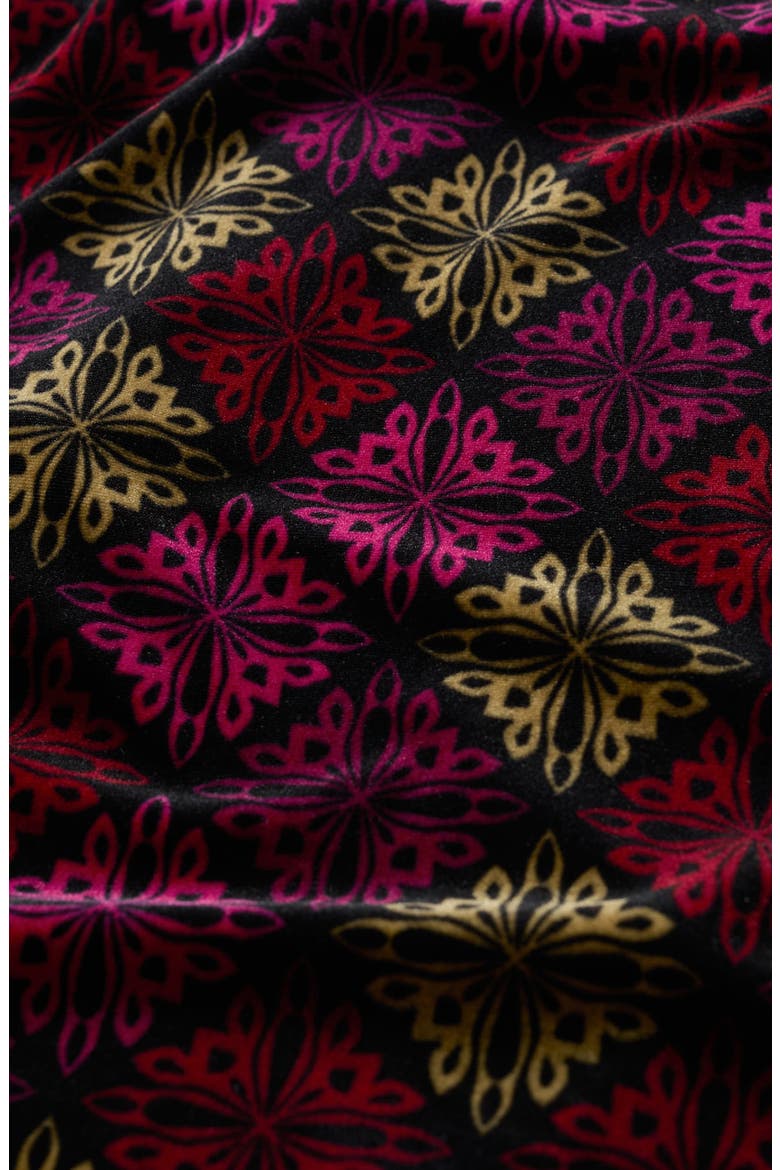 Winter Cherry Sleeveless Velvet Top, Alternate, color, GEO SNOWFLAKE COULIS