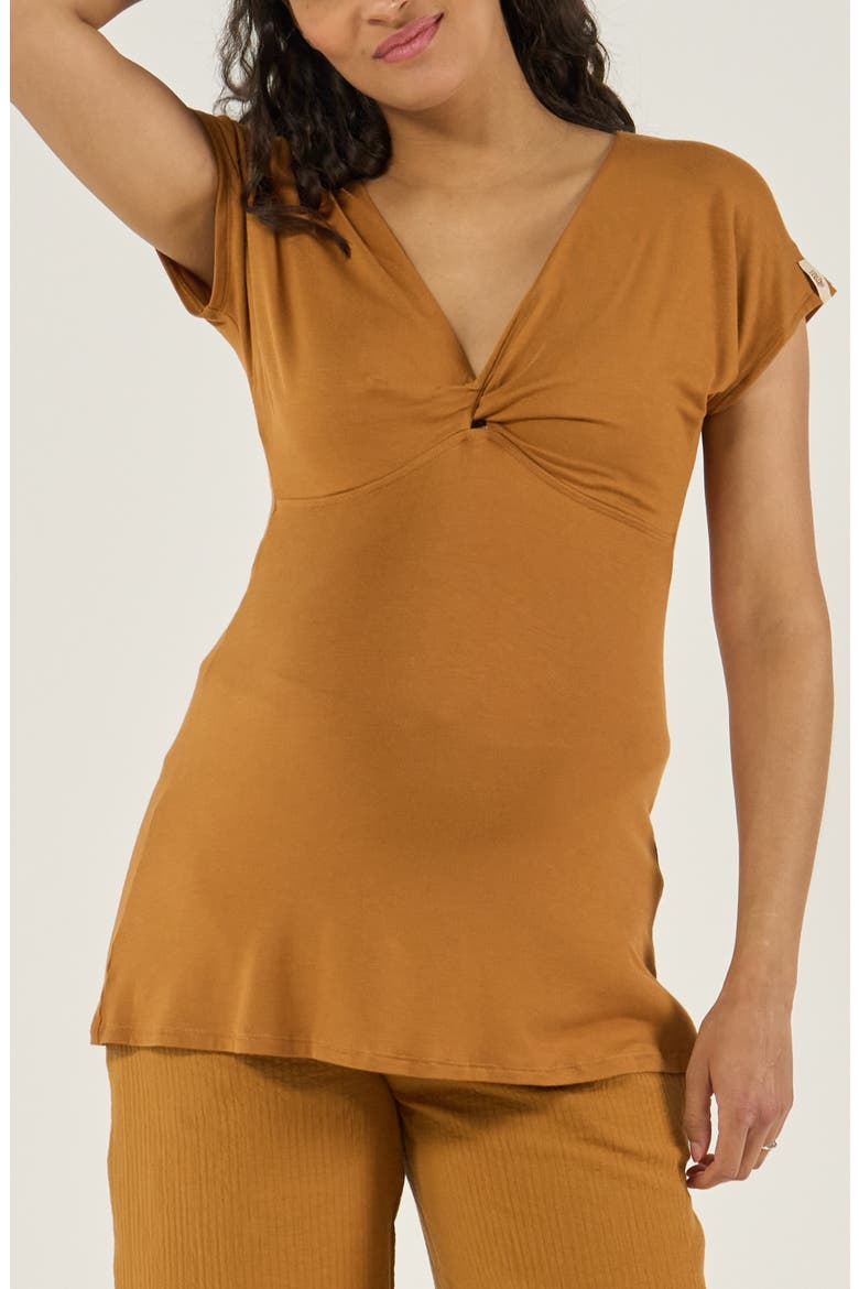 Maternity and nursing top Celia, Alternate, color, Cumin