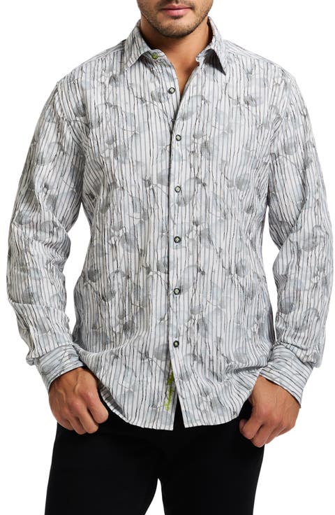 Lagos Long Sleeve Cotton Blend Button-Shirt
