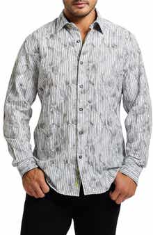 Robert Graham Lagos Long Sleeve Cotton Blend Button-Shirt