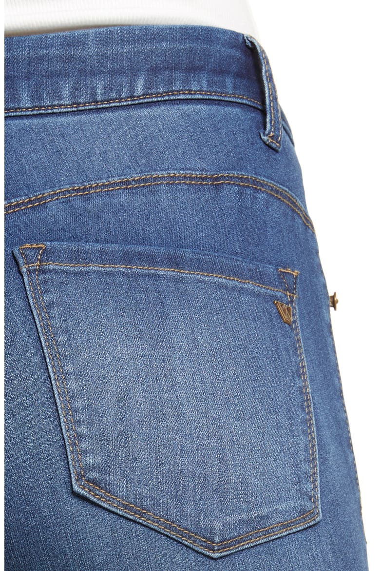 Ab-Solution High Waist Crop Jeans (Nordstrom Exclusive), Alternate, color, BLUE