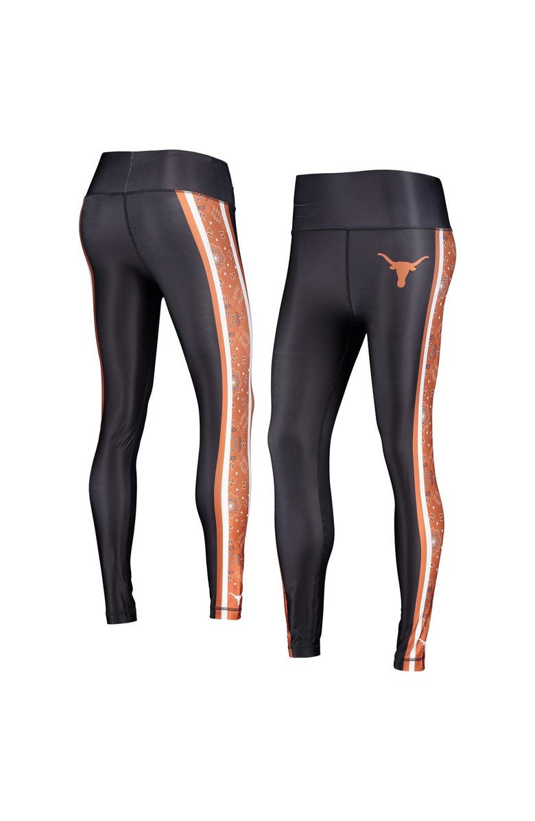 CONCEPTS SPORT Women's Concepts Sport Black Texas Longhorns Dormer Knit Leggings, Main, color, 