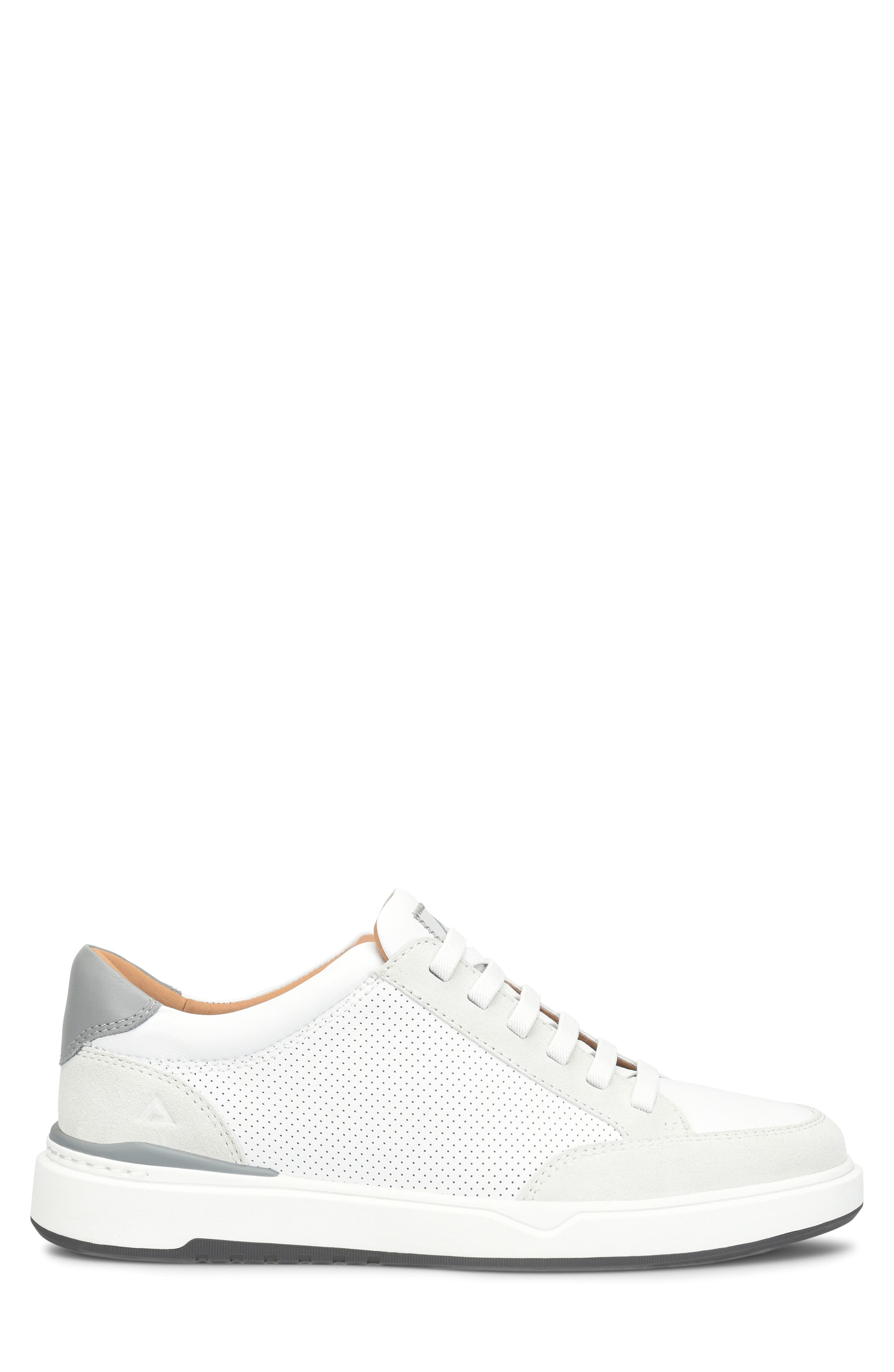 Jenson Leather Sneaker, Alternate, color, WHITE