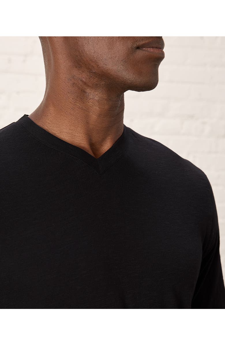 Pact Organic Cotton Featherweight Slub V-Neck Tee, Alternate, color, 