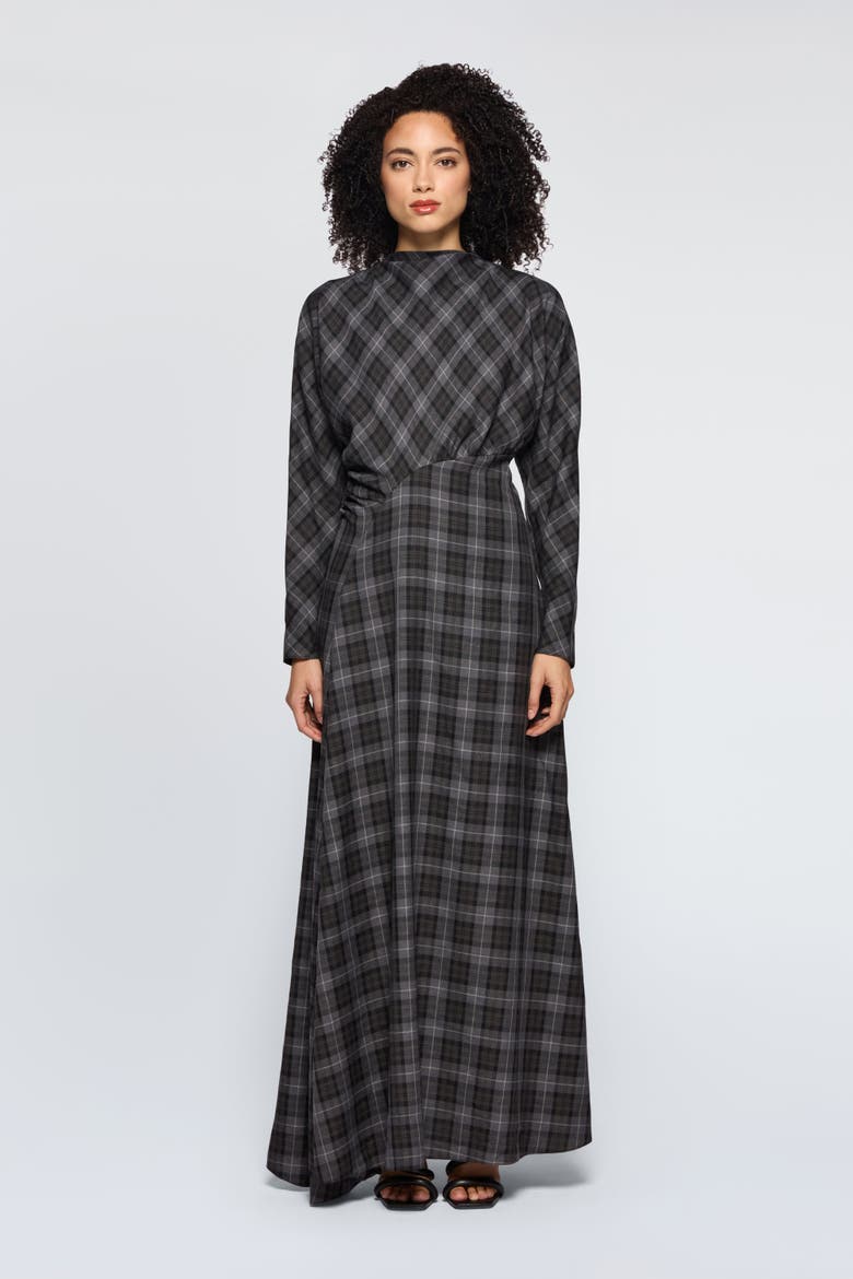 Verka Dress, Main, color, Grey Tartan