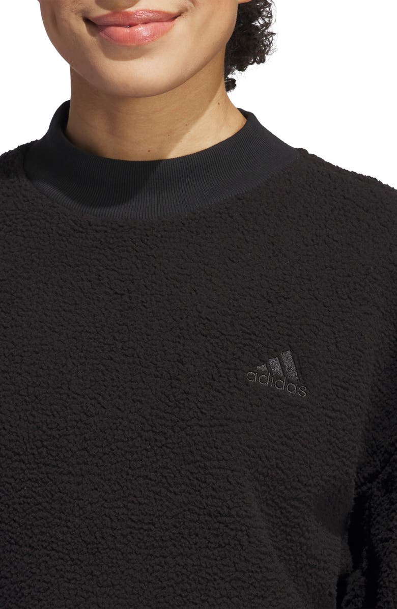 adidas Coze High Pile Fleece Sweatshirt, Alternate, color,