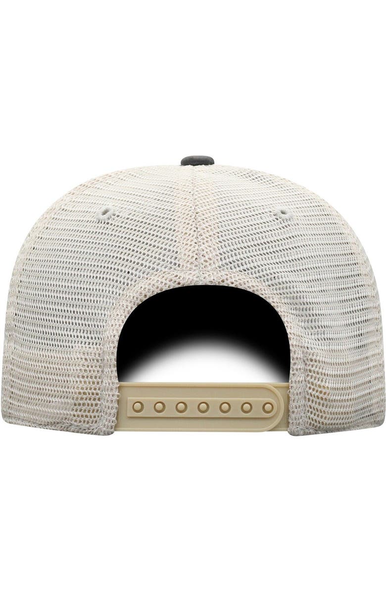 TOP OF THE WORLD Men's Top of the World Brown McNeese State Cowboys Scat Mesh Trucker Snapback Hat, Alternate, color, Brown