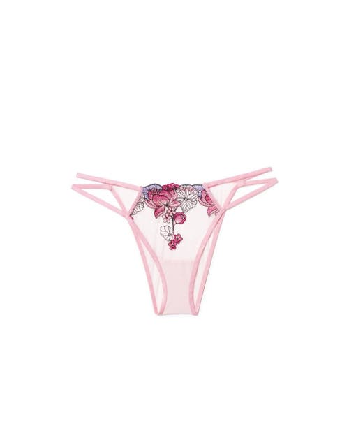Adore Me Emilie Women's Plus-size Brazilian Panty In Floral Pink