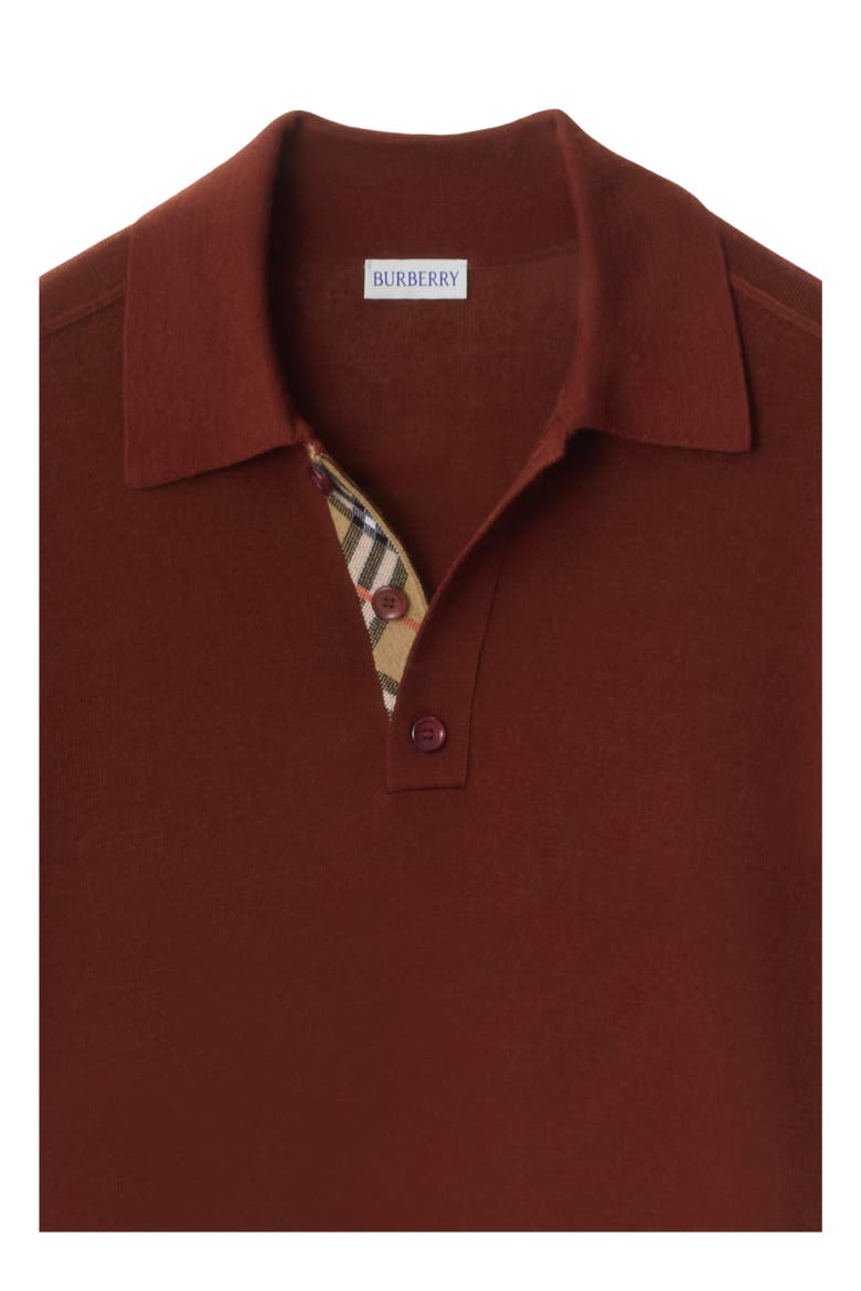 Long-sleeve Wool Polo Shirt, Alternate, color, Box