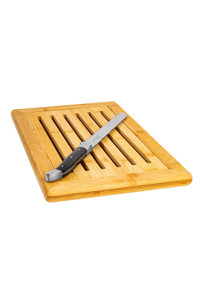Laguiole Bread Knife & Cutting Board Set, Alternate, color, BLACK