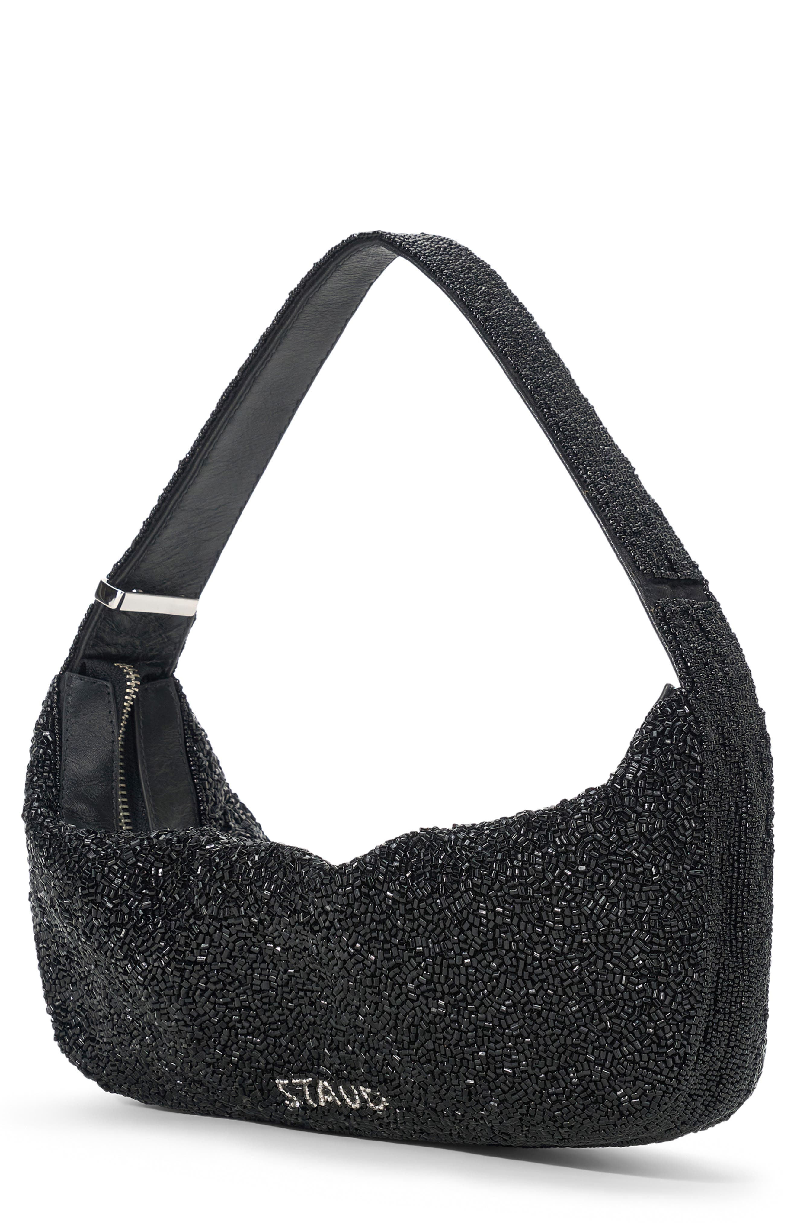 STAUD Demy Convertible Shoulder Bag, Alternate, color, Black