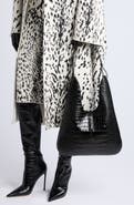 TOM FORD Kara Medium Croc Embossed Leather Hobo