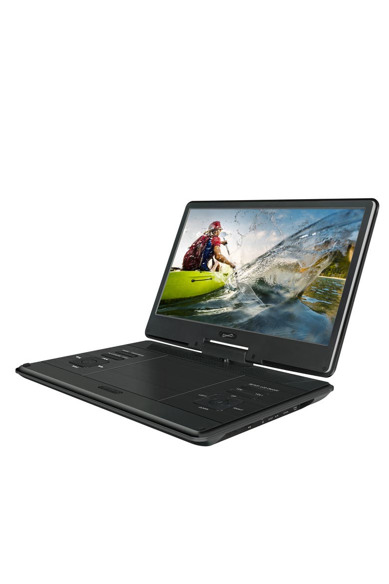 14 Inch Portable Swivel DVD Player, Alternate, color, Black
