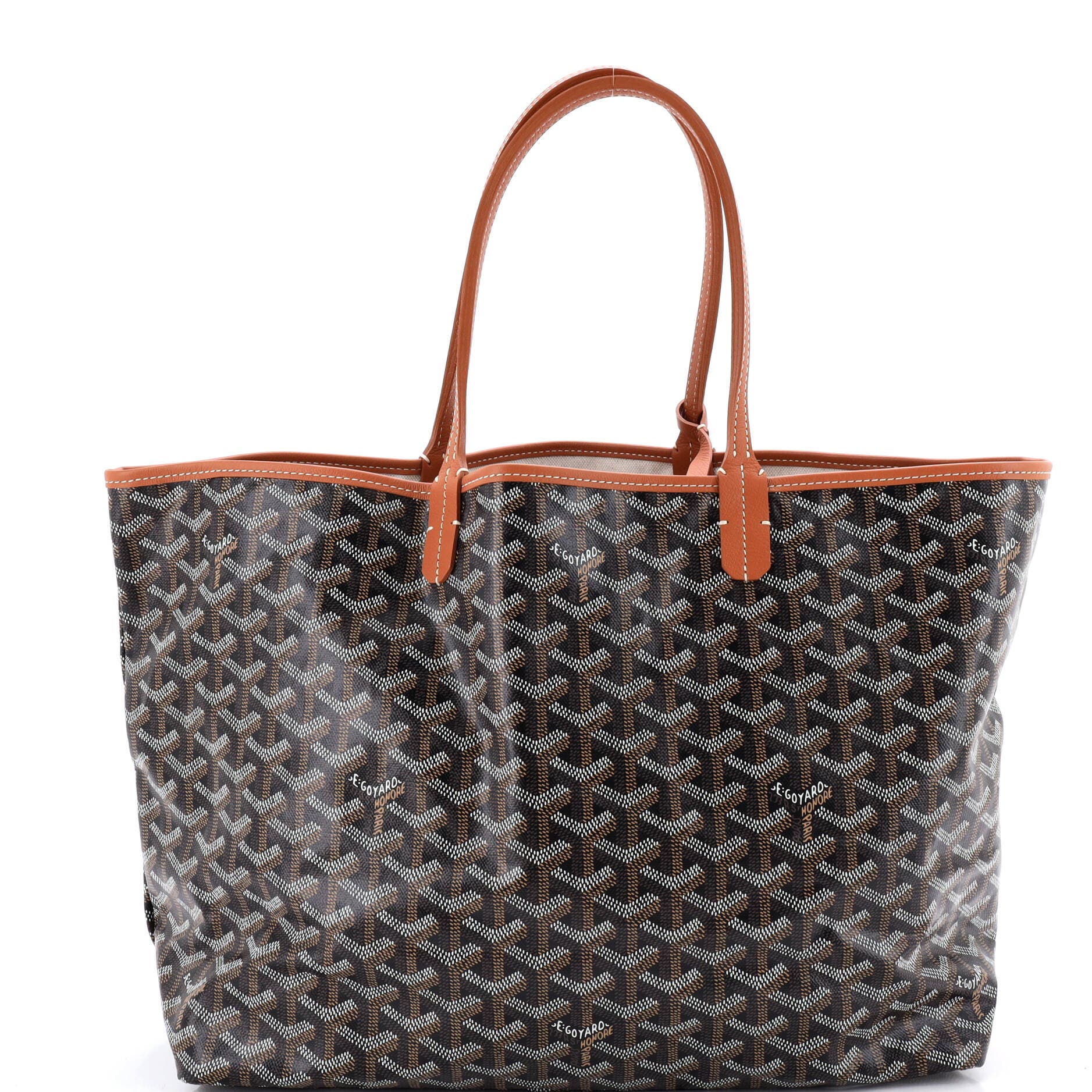 Pre-Owned Goyard Saint Louis Tote Coated Canvas PM, Main, color, 