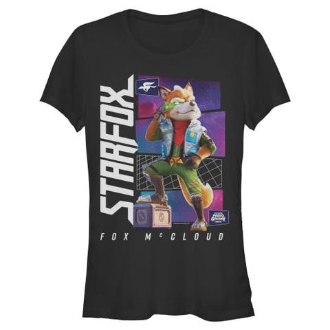 Junior's Fox McCloud Star Pose Short Sleeve T-Shirt