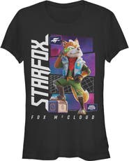 The Super Mario Galaxy Movie Junior's Fox McCloud Star Pose Short Sleeve T-Shirt