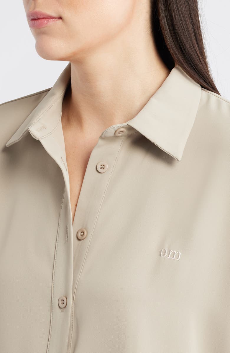 Odd Muse Ultimate Muse Button Front Shirt, Alternate, color, Taupe
