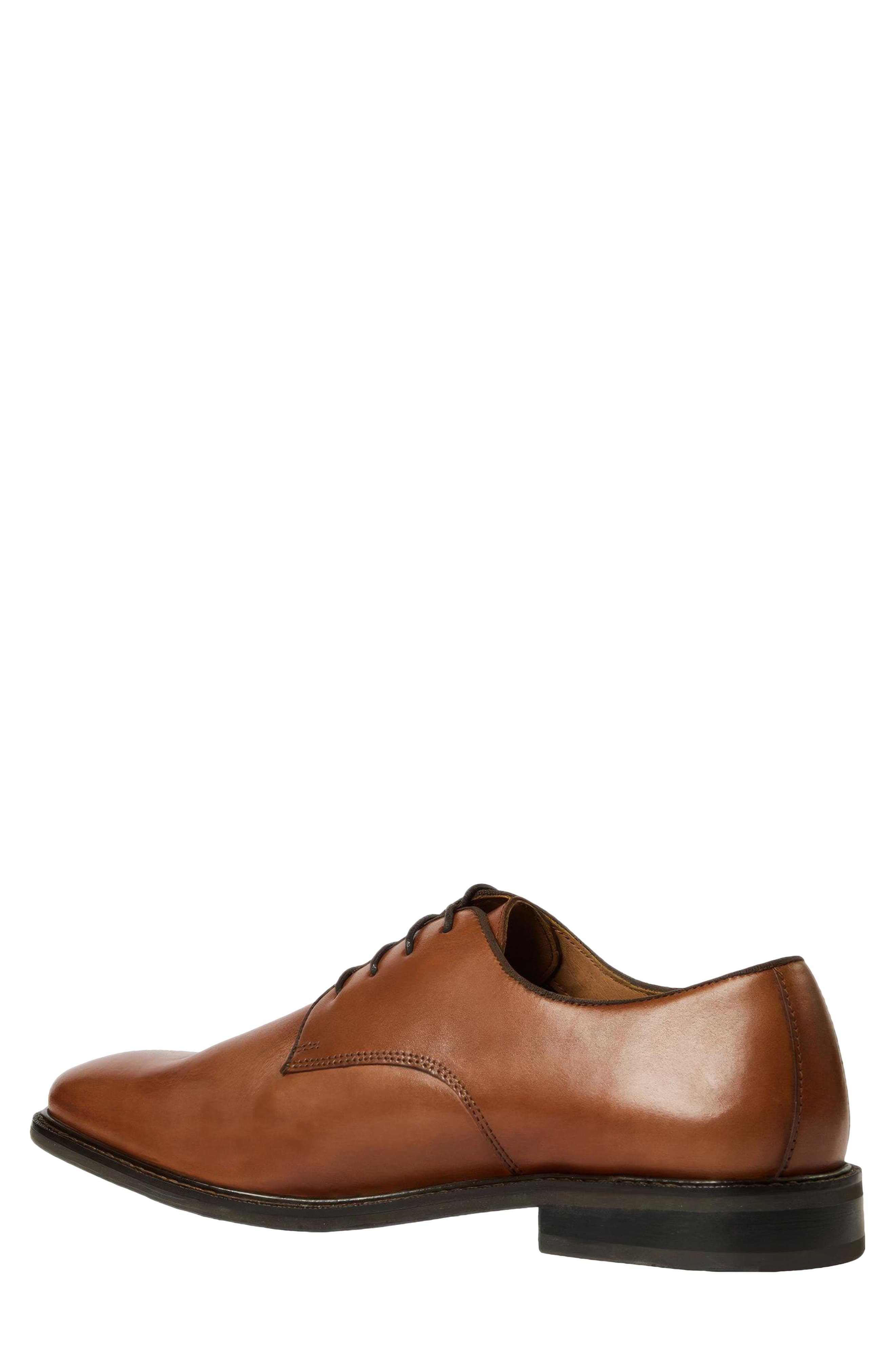 Arturo Plain Toe Derby, Alternate, color, COGNAC LEATHER