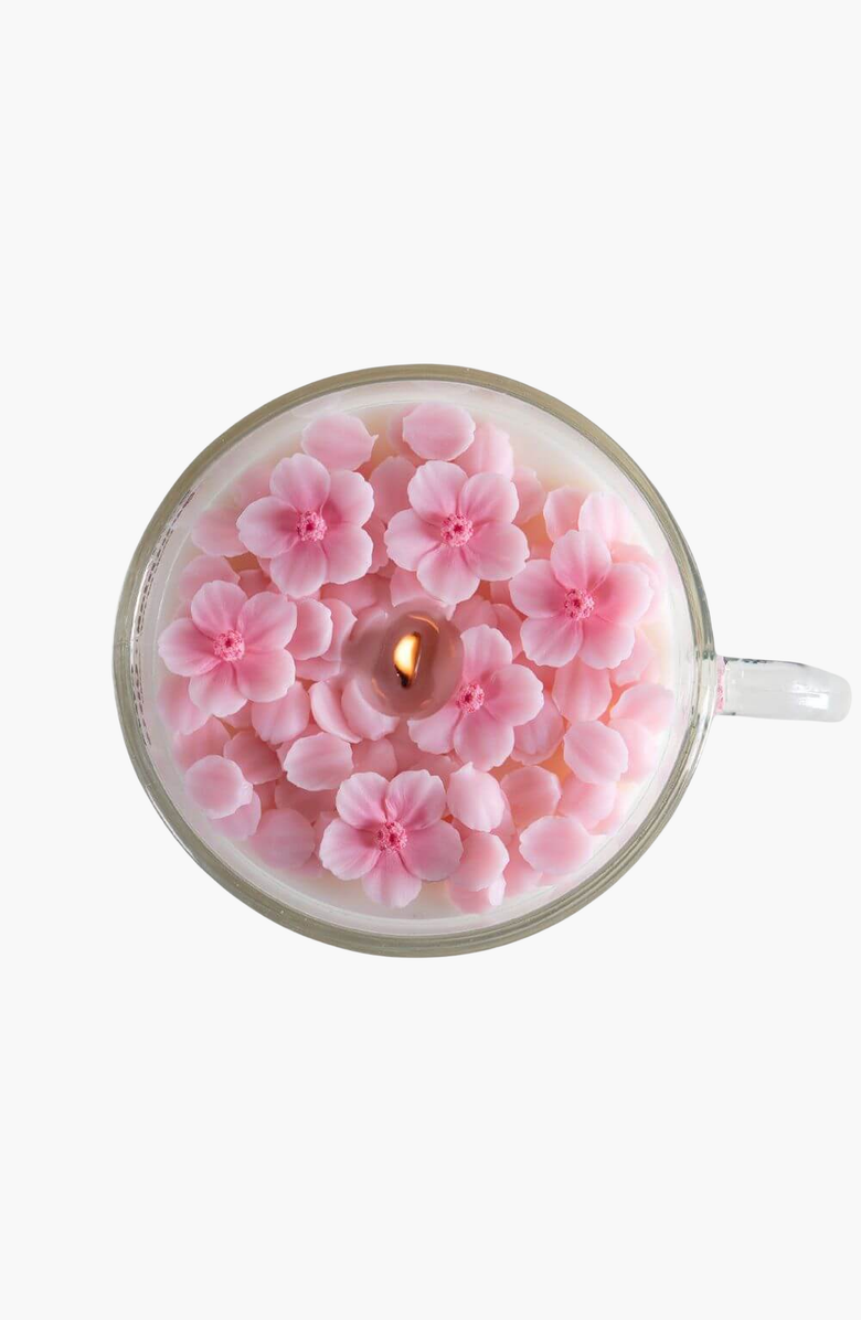 Southlake gifts Romantic Sakura Cup Scented Candle, Alternate, color, Sakura Light Pink