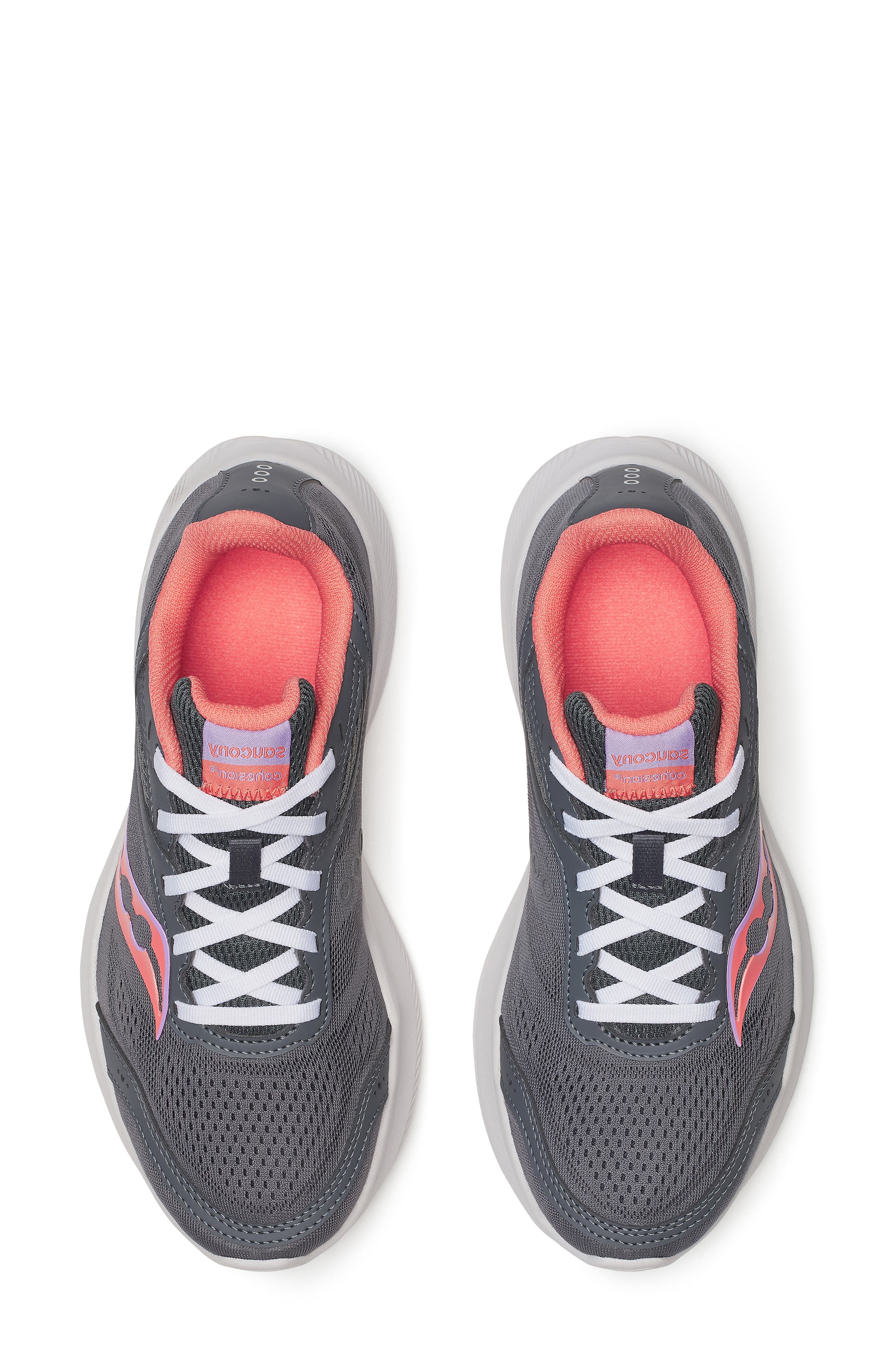 Cohesion 18 Running Shoe, Alternate, color, CARBON/ SALMON