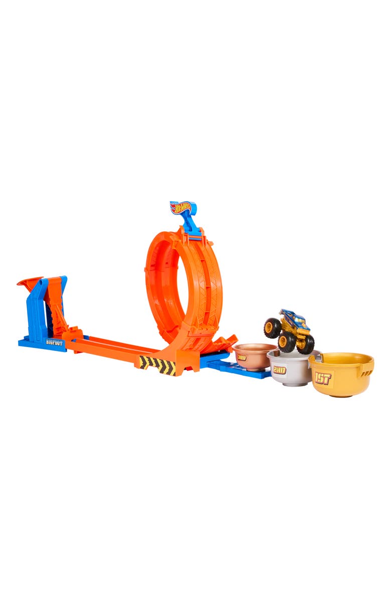 Hot Wheels Monster Trucks Loop & Flip Trophy Challenge Playset, Alternate, color,