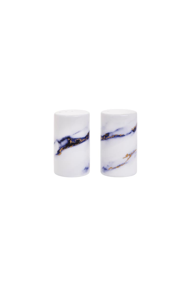 Marble Azure Salt & Pepper Shaker, Main, color, White