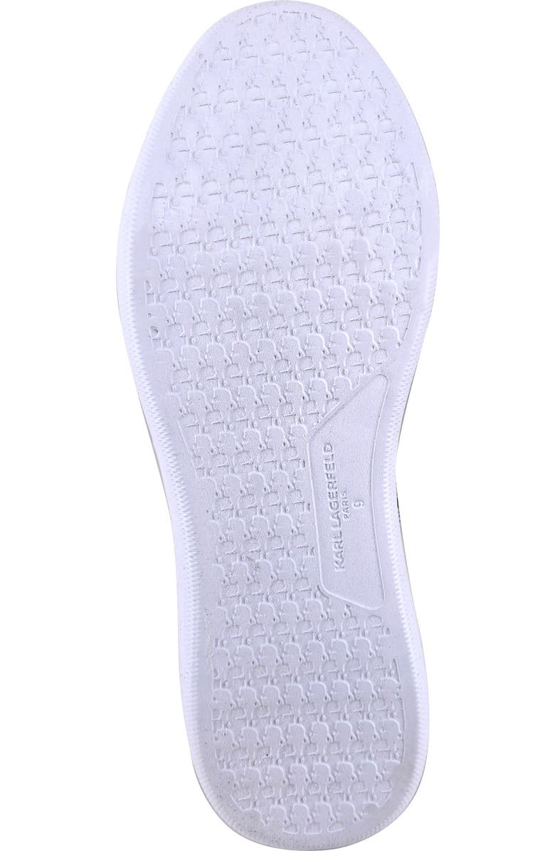 KARL LAGERFELD PARIS Pol Patent Emboss Low Top Sneaker, Alternate, color, Black