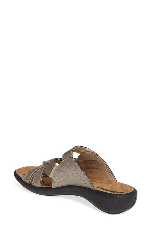 Romika ® Ibiza 99 Slide Sandal In Platin Leather