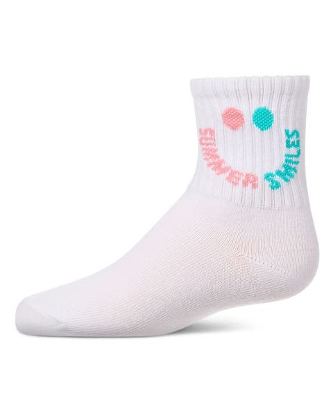 Summer Smiles Novelty Crew Sock