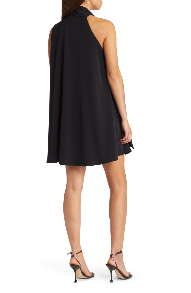 Black Halo Henna Cocktail Minidress, Alternate, color,