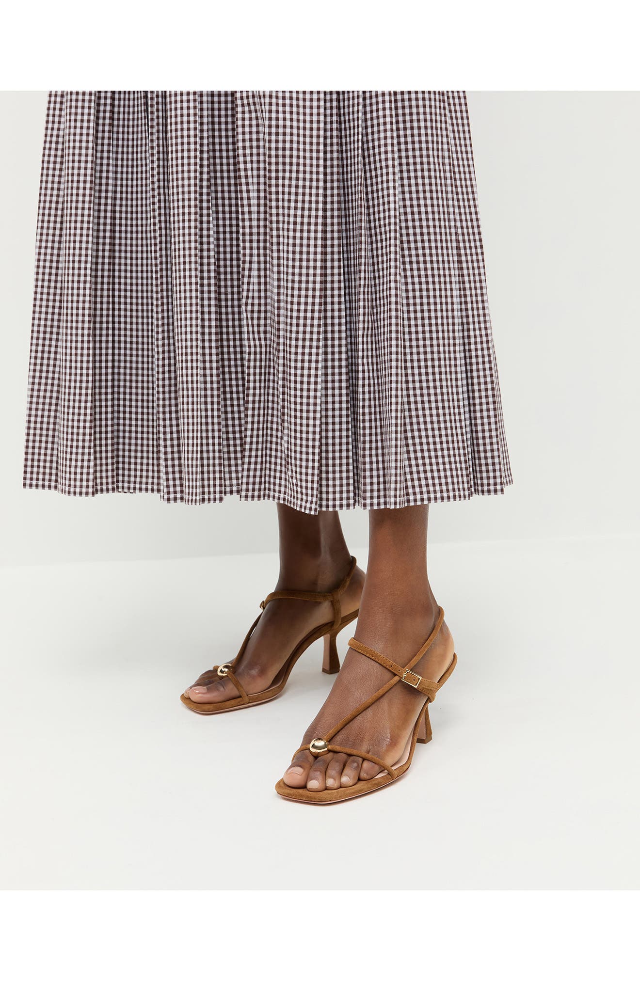 Loeffler Randall Triana Strappy Leather Sandal, Alternate, color, Cacao