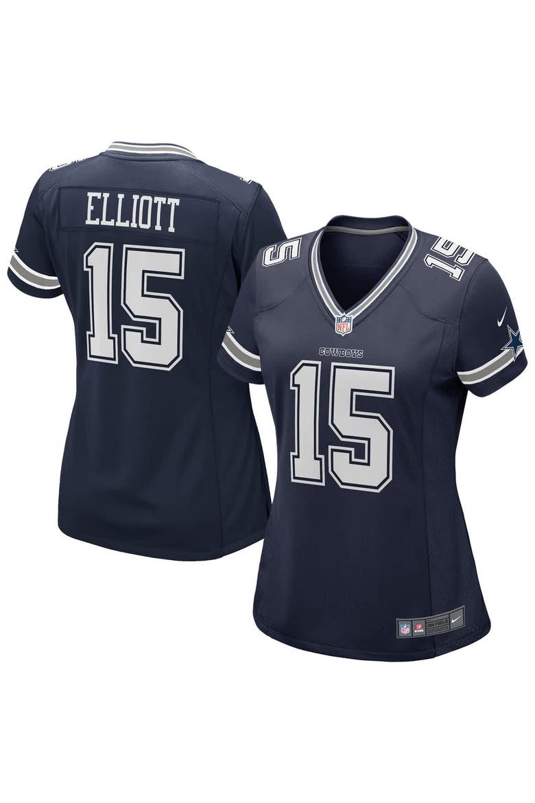 Women's Nike Ezekiel Elliott Navy Dallas Cowboys Game Jersey, Main, color, Navy
