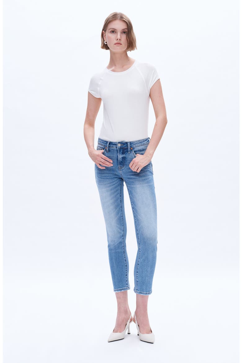 Mid Rise Ankle Slim Jeans, Alternate, color, FAIRY BLUE