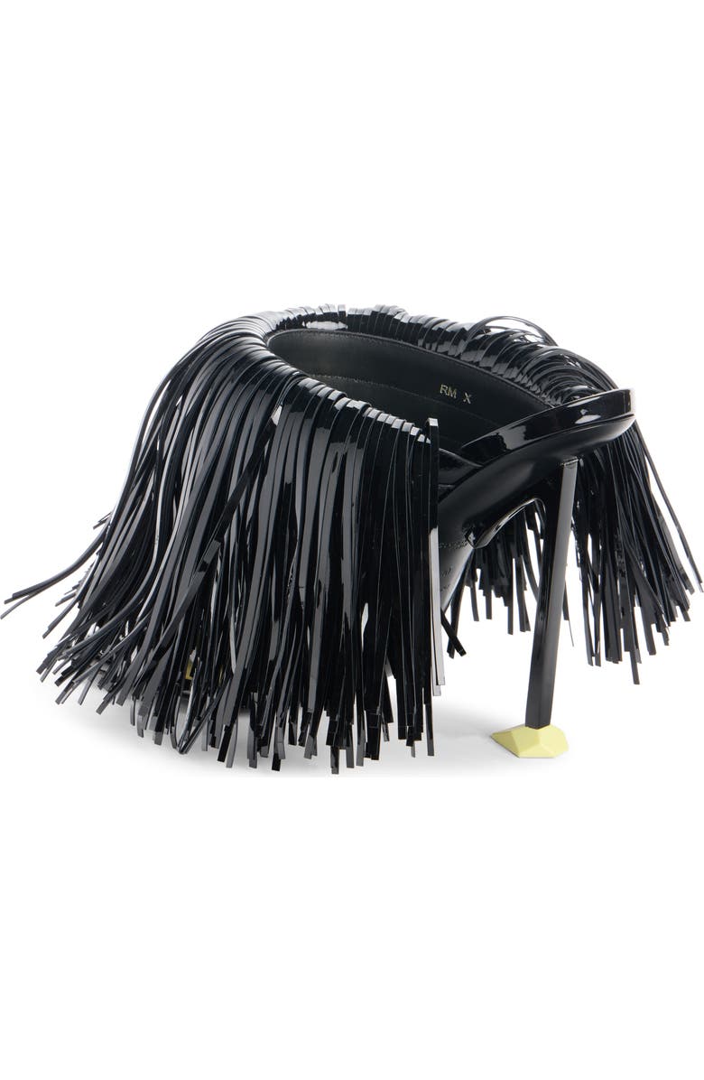 Givenchy Boudoir Fringe Sandal, Alternate, color, Black