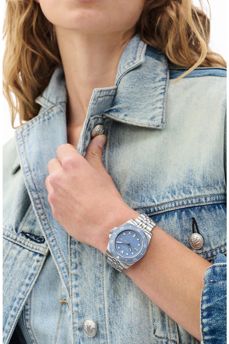 Rowan Bracelet Watch, 38mm, Alternate, color, SILVER