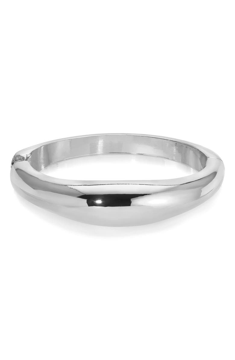 Ettika Dreamy Dome Bangle, Main, color, Silver