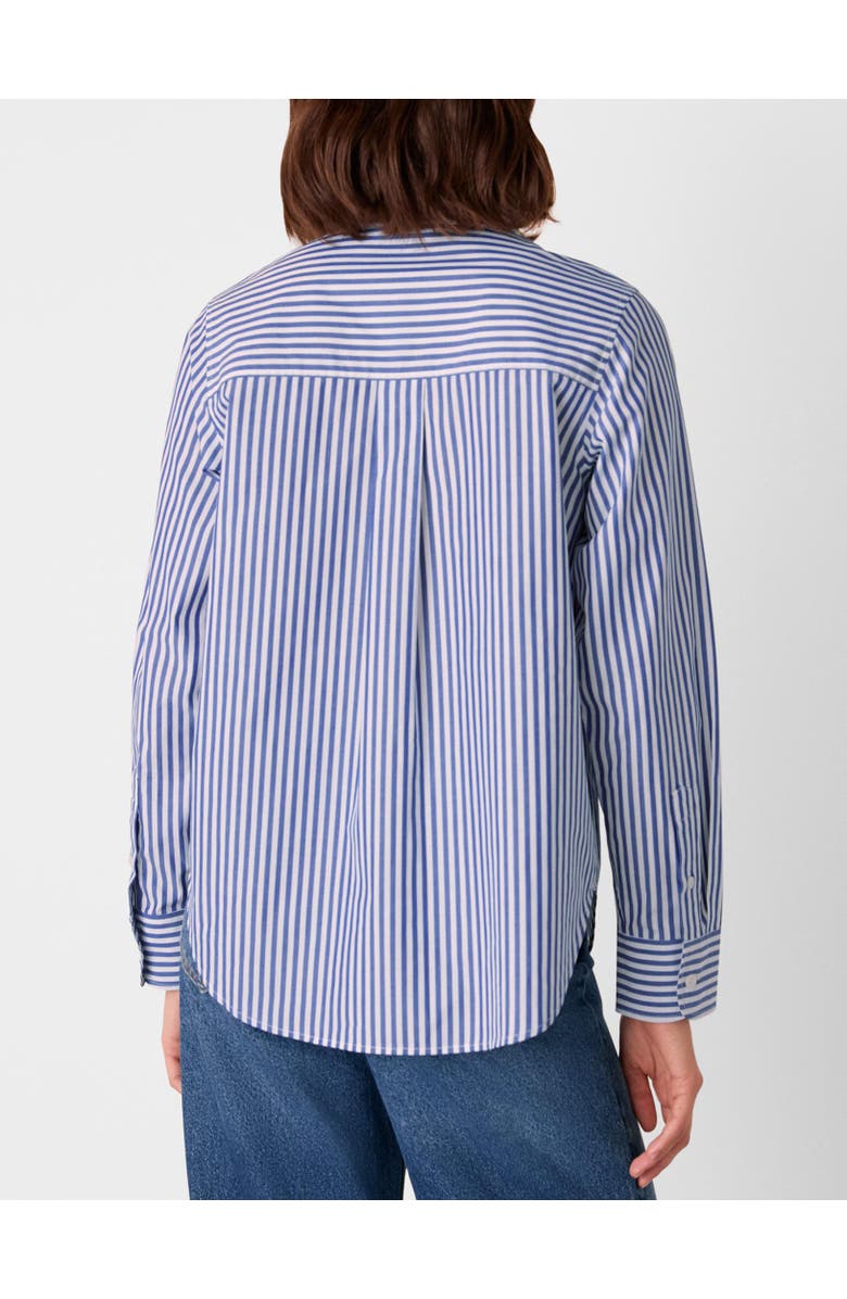 Whistles Relaxed Fit Stripe Shirt, Alternate, color, Blue/White