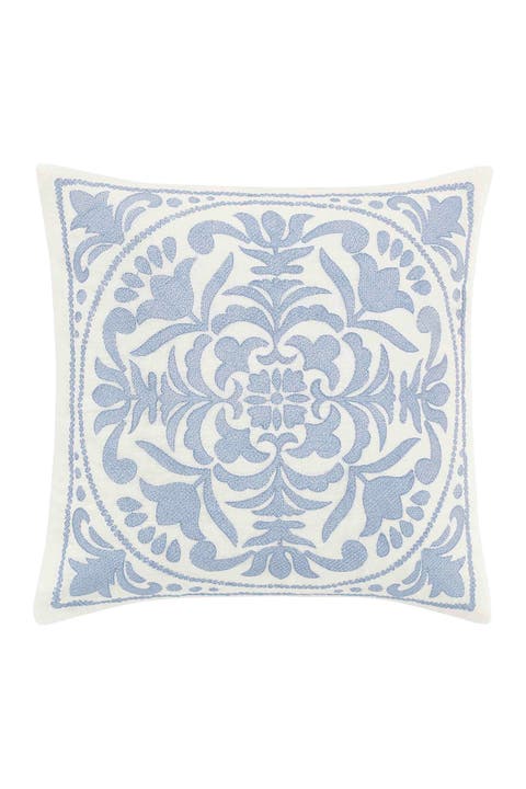 Mila Medium Blue 18" X 18" Decorative Pillow