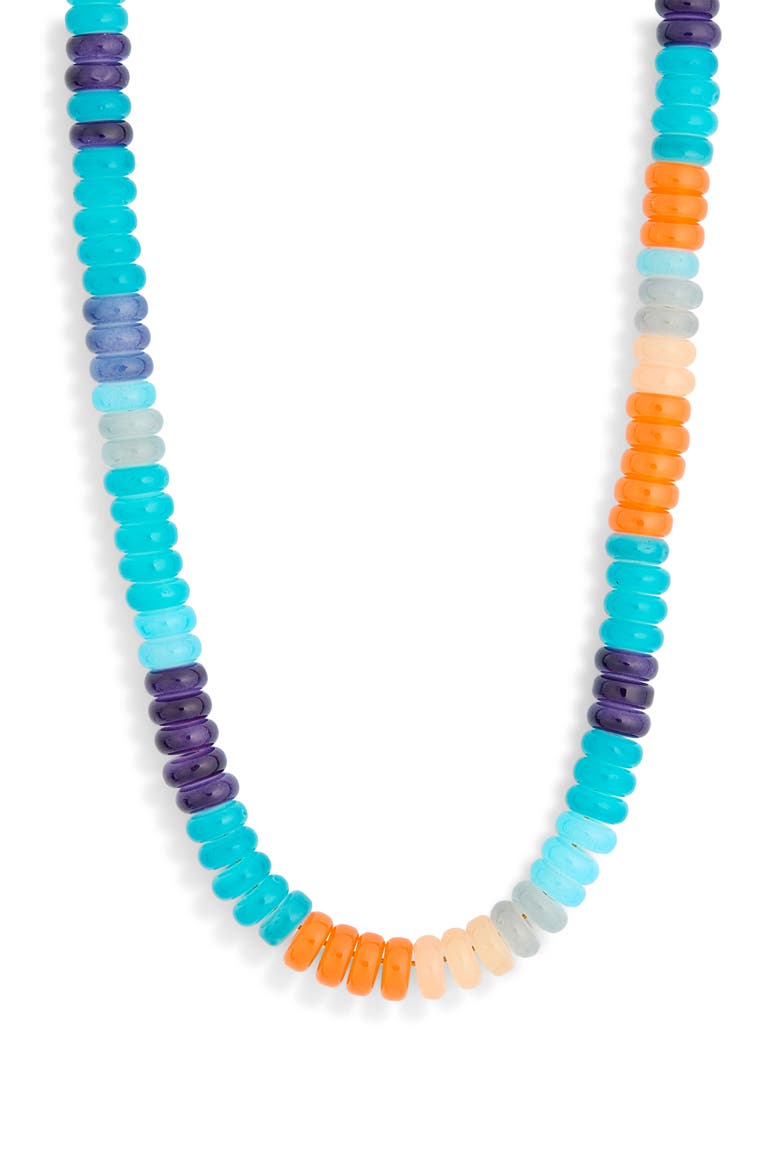 Beaded Collar Necklace, Alternate, color, TURQUOISE MULTI- GOLD