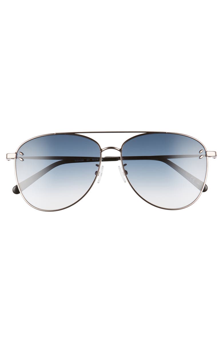 Stella McCartney 61mm Aviator Sunglasses, Alternate, color,