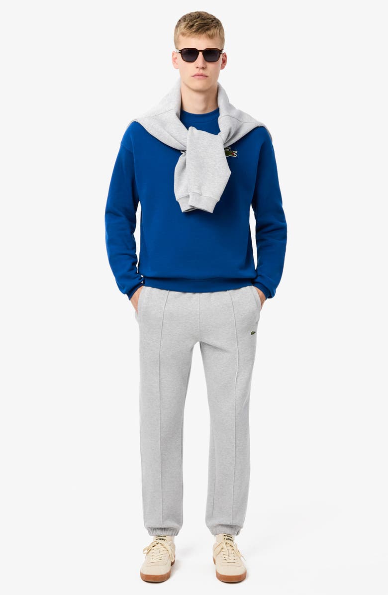 Lacoste Loose Fit Cotton French Terry Sweatshirt, Alternate, color, Globe