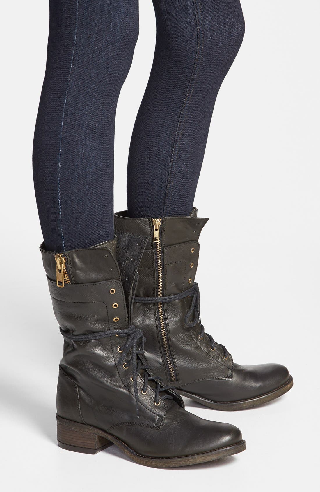 'Leader' Boot, Alternate, color, BLACK LEATHER